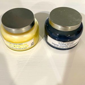 Two brand new soy blend scented candles
